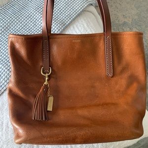 Fount brown tote